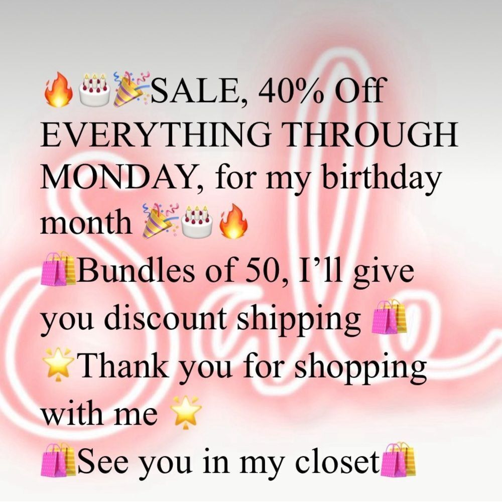 Birthday sale